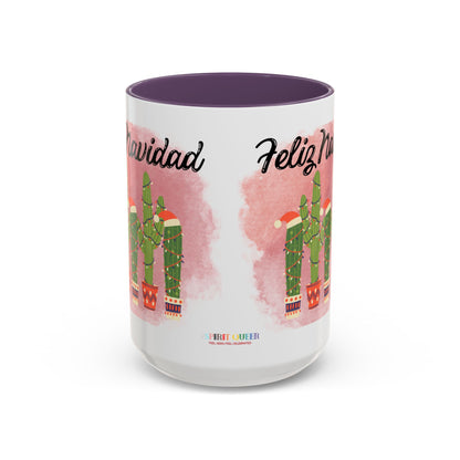 Feliz Navidad Cacti Coffee Mug