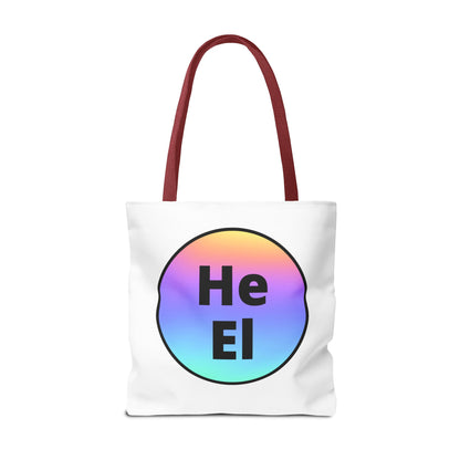 He / El Rainbow Tote Bag