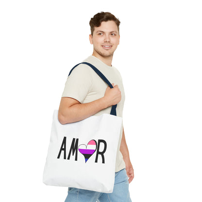 Amor Genderfluid Tote Bag