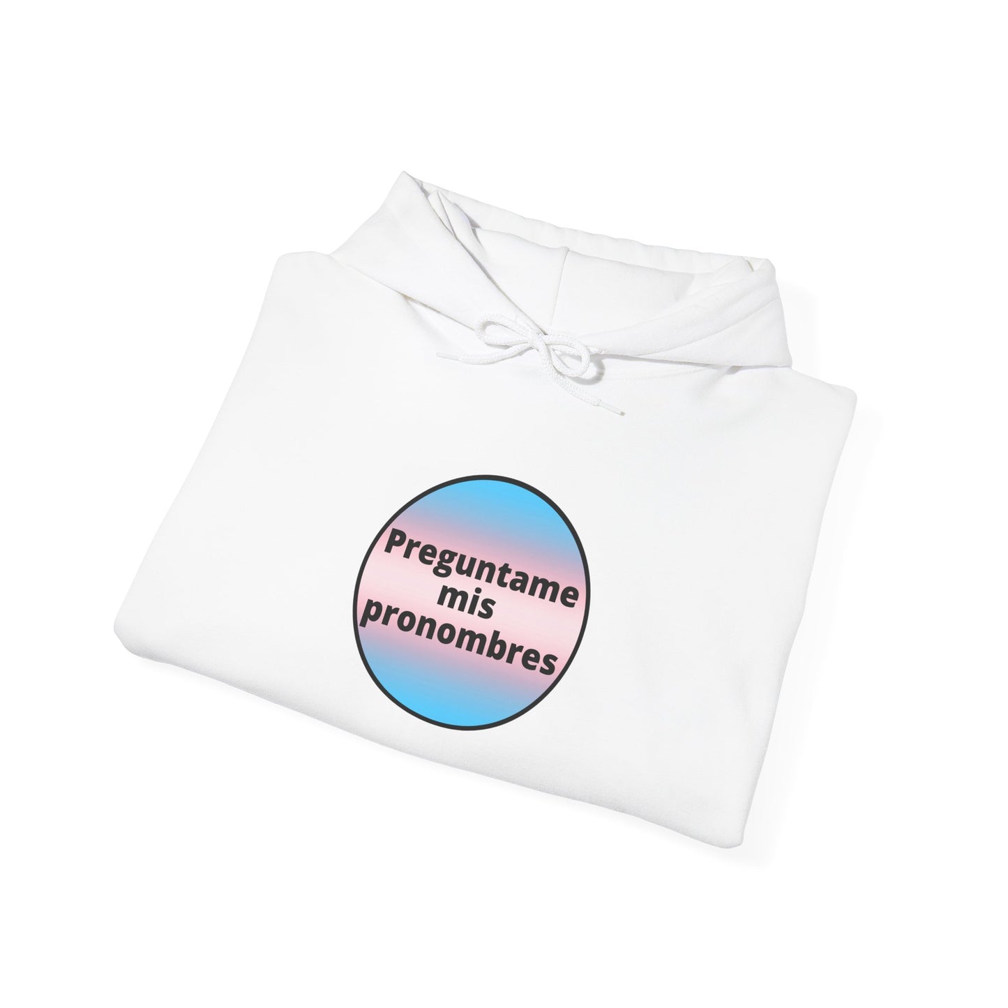 Preguntame mis Pronombres Trans Hooded Sweatshirt