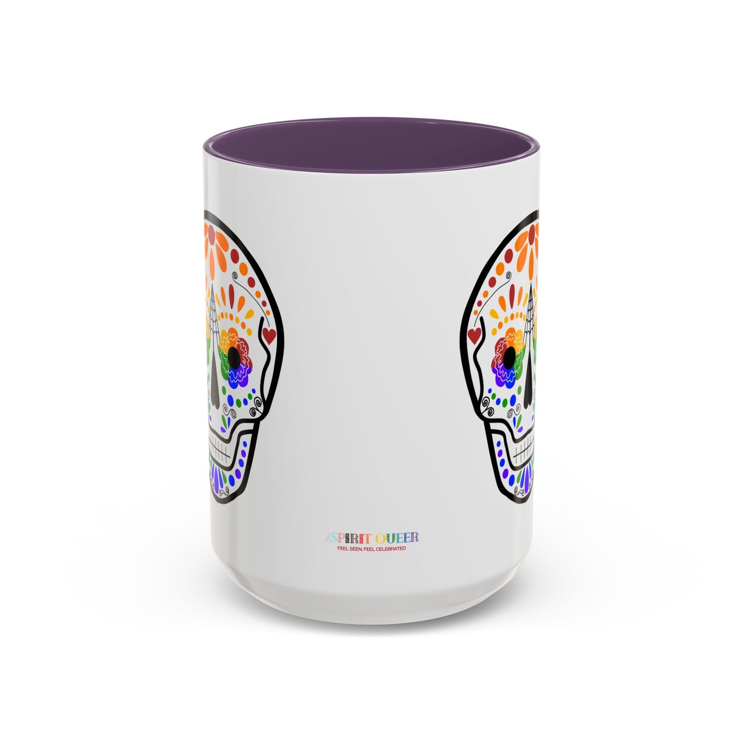 Queer Sugar Skull Accent Coffee Mug