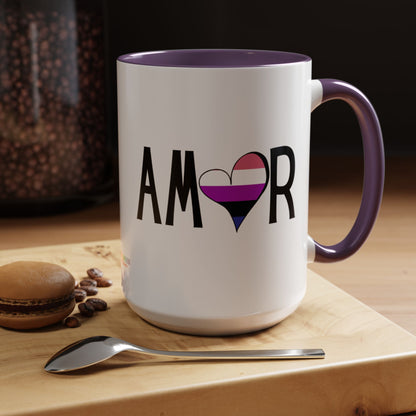 Amor Genderfluid Accent Coffee Mug