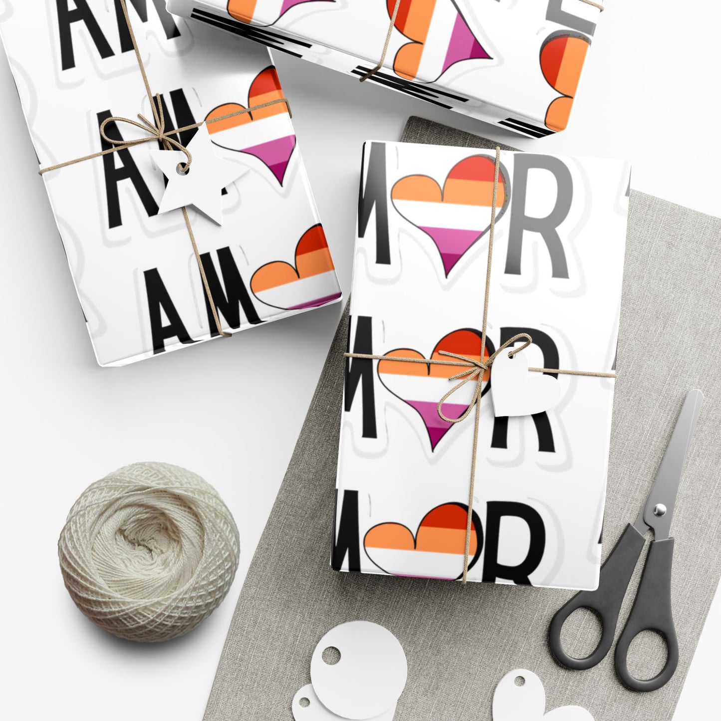 Amor Lesbian Gift Wrap Papers