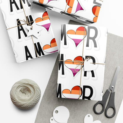 Amor Lesbian Gift Wrap Papers