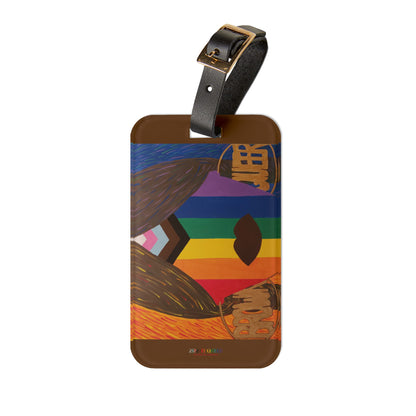 Brown and Queer Luggage Tag