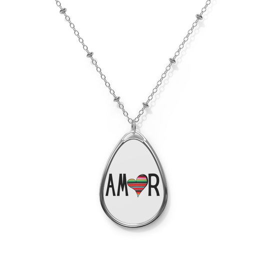 Amor Serape Oval Necklace