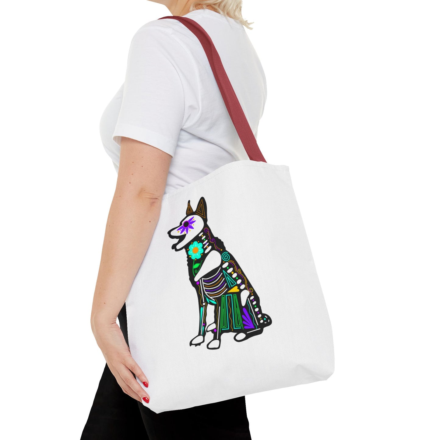 Dia de los Muertos German Shepard Tote Bag