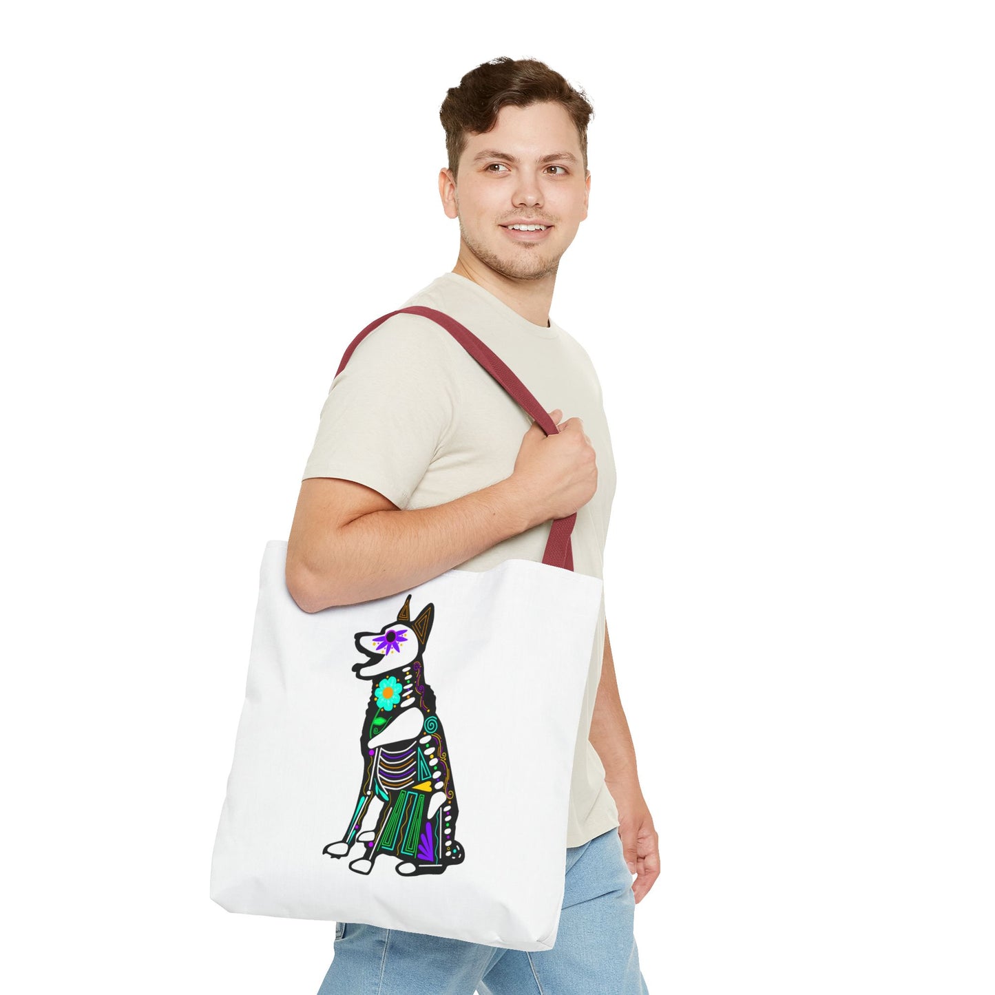 Dia de los Muertos German Shepard Tote Bag