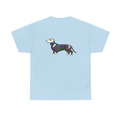 Dia de los Muertos Dachshaund Heavy Cotton Tee