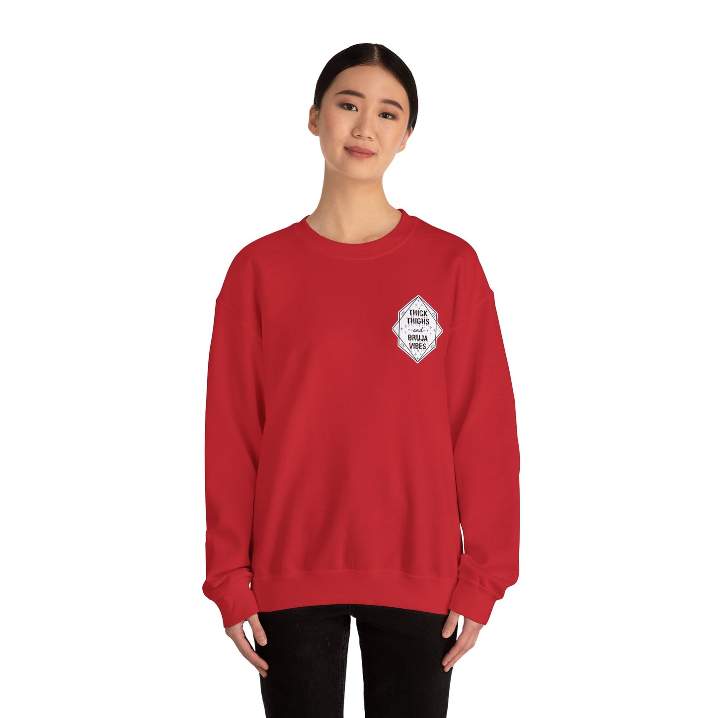 Thick Thighs Bruja Vibes Crewneck Sweatshirt