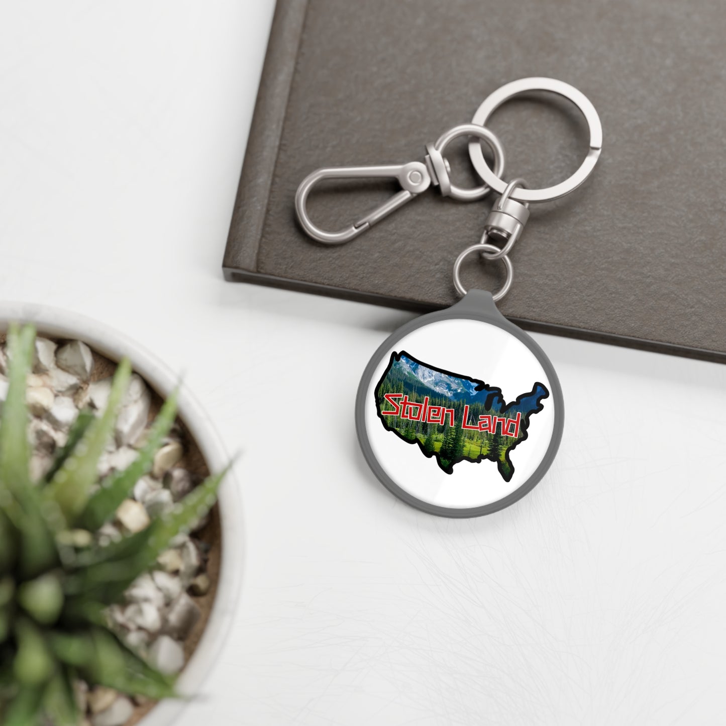Stolen Land Keyring Tag