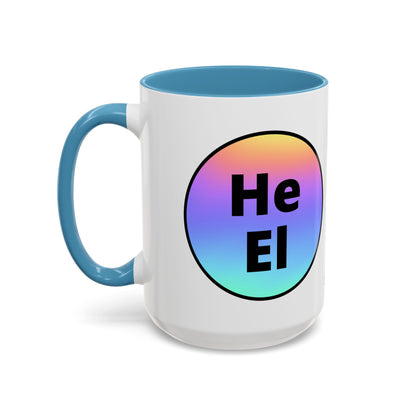 He / El Rainbow Coffee Mug