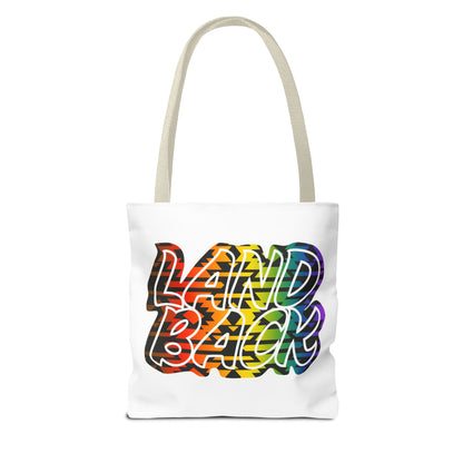 Land Back Motif Tote Bag
