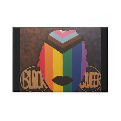 Black and Queer Rectangle Magnets