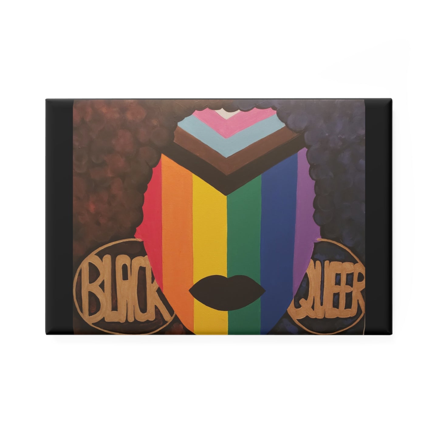 Black and Queer Rectangle Magnets