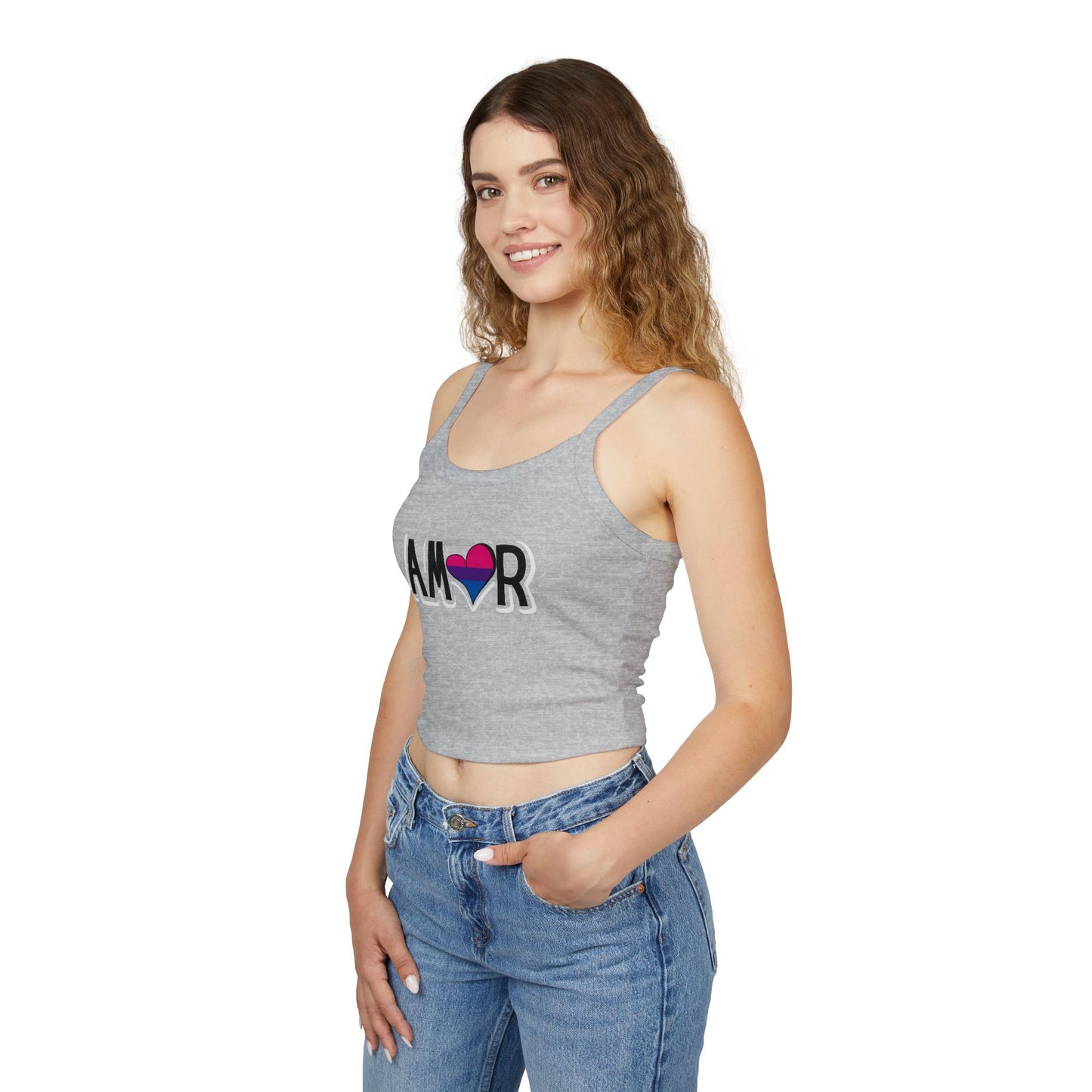 Amor Bi Spaghetti Strap Tank Top