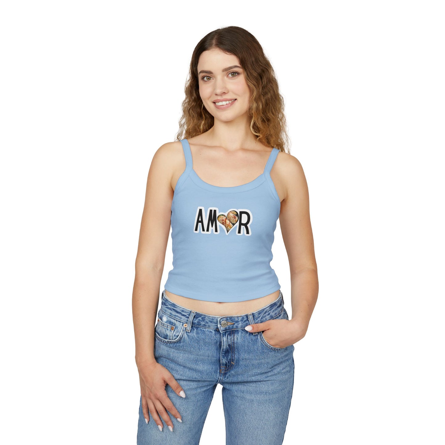Amor Elote Spaghetti Strap Tank Top