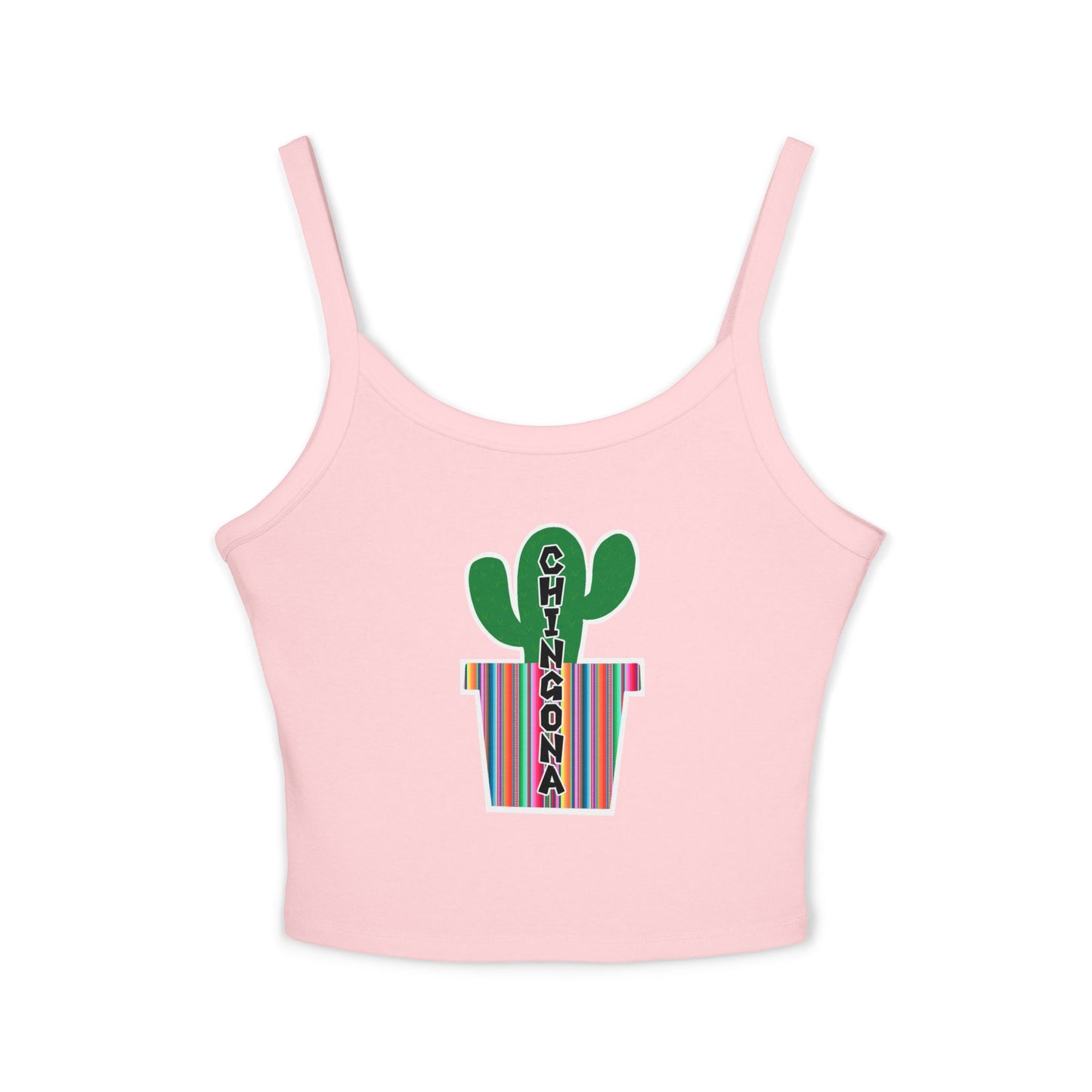 Chingona Cacti Spaghetti Strap Tank Top