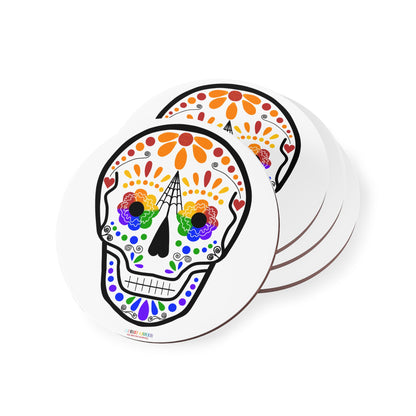 Queer Sugar Skull Coasters