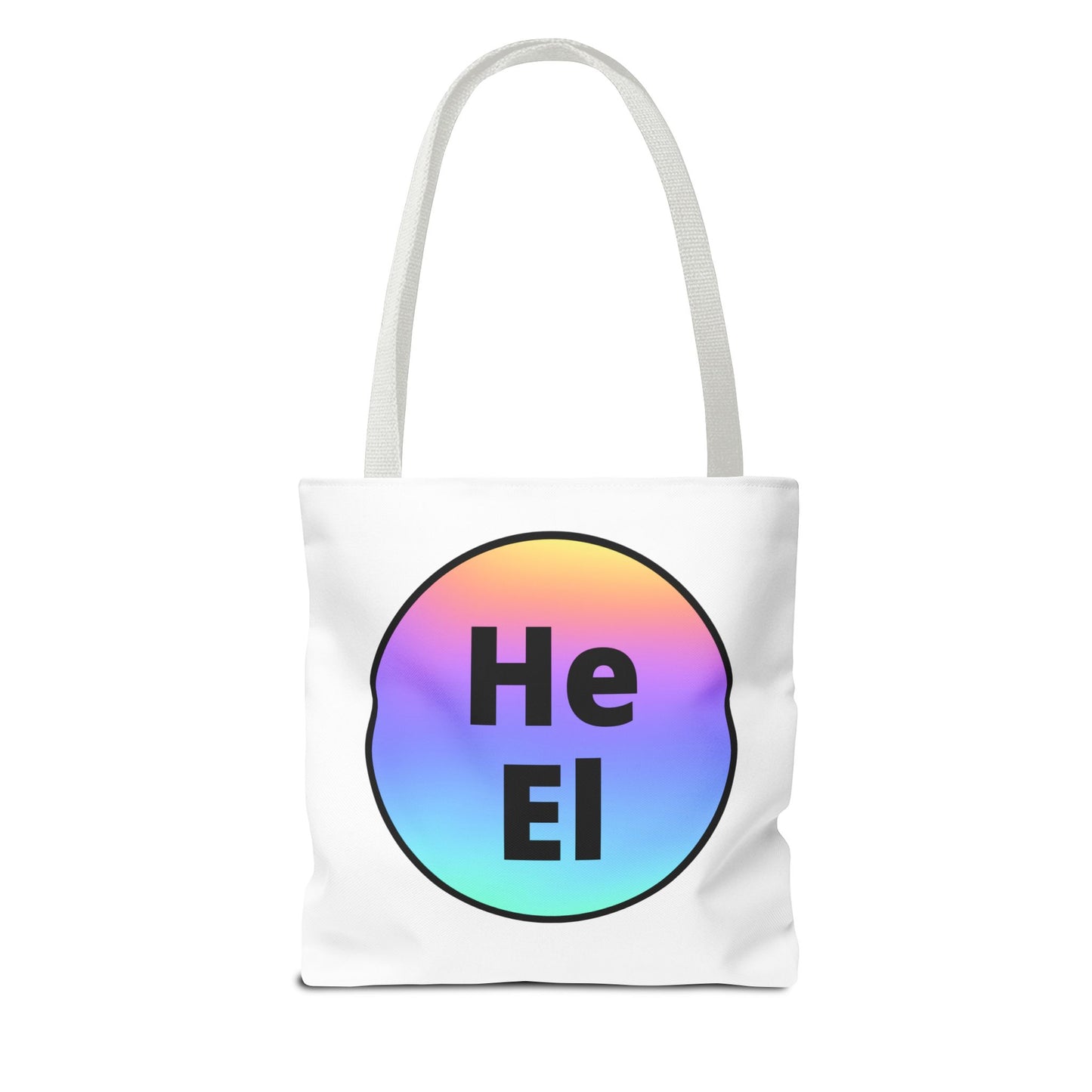 He / El Rainbow Tote Bag
