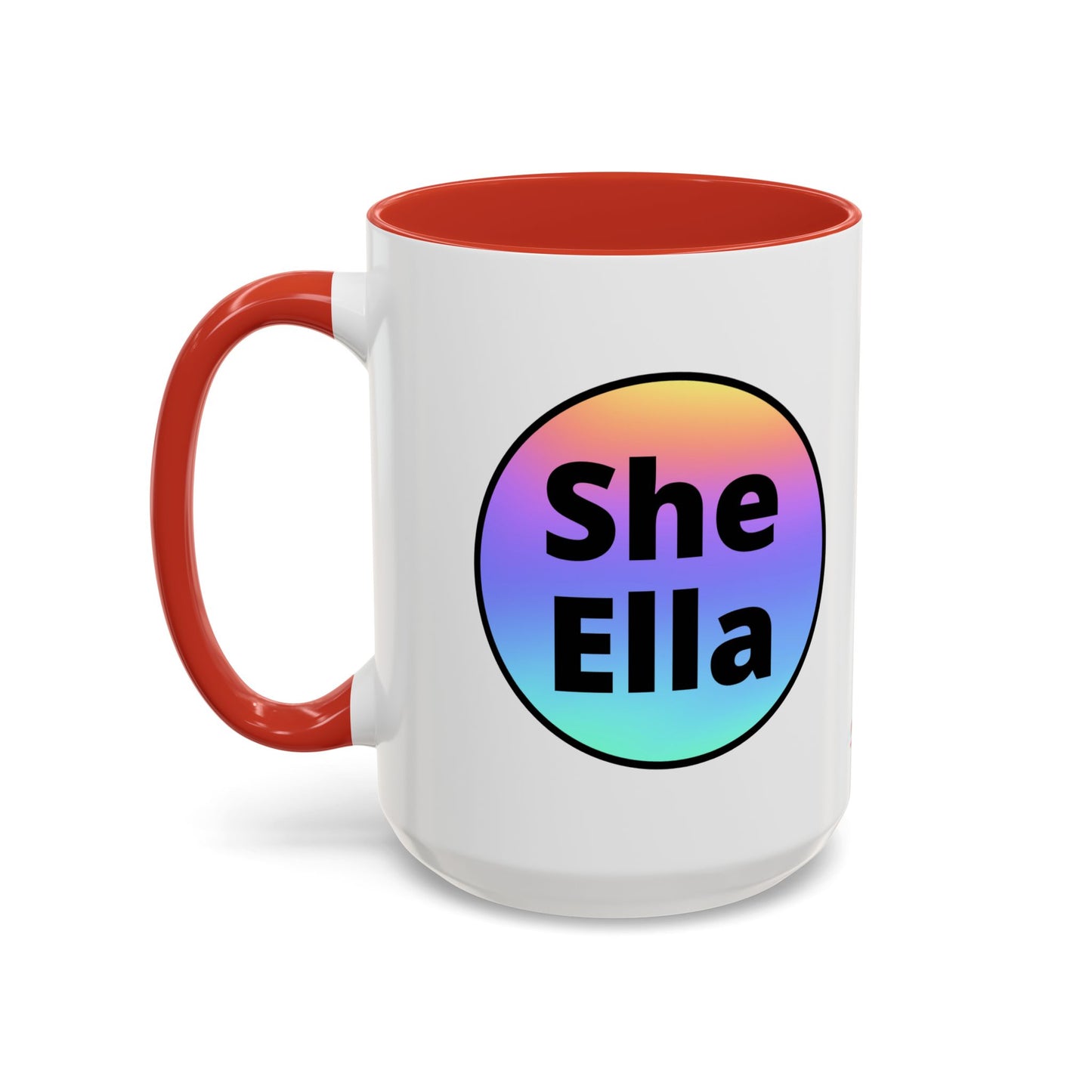 She/Ella  Rainbow Coffee Mug