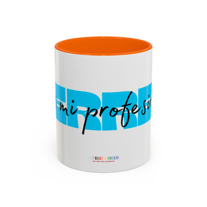 Perreo Es Mi Profesion Blue Accent Coffee Mug