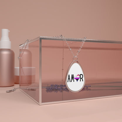 Amor Genderfluid Oval Necklace