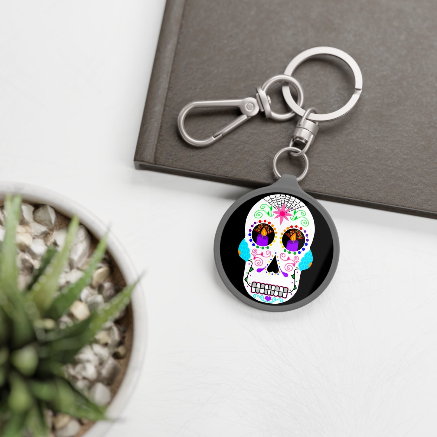 Calavera Keyring Tag