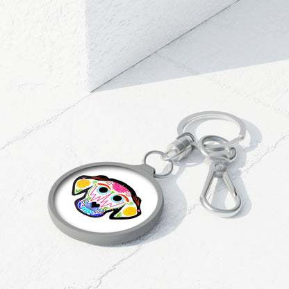 Dia de los Muertos Dog Keyring Tag