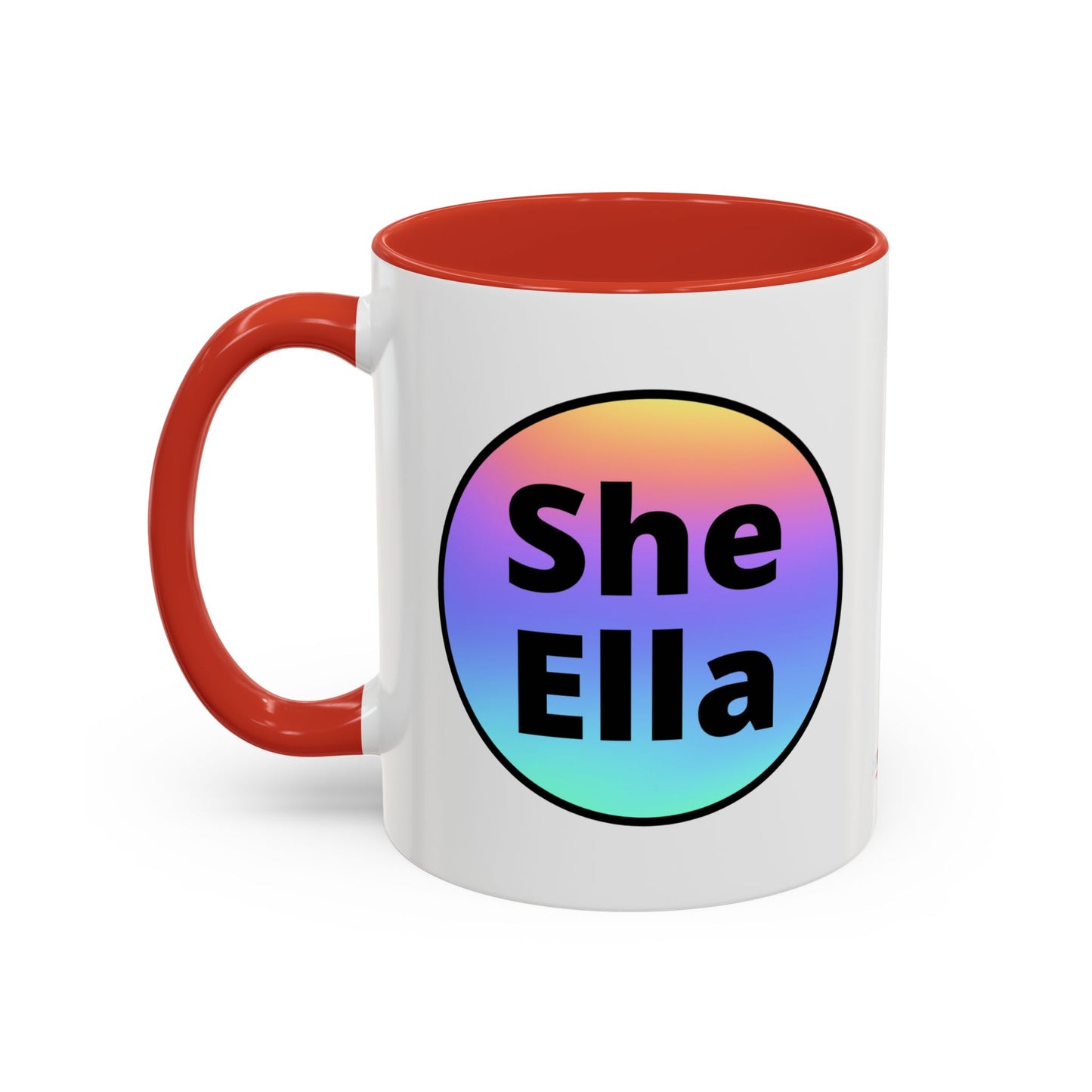 She/Ella  Rainbow Coffee Mug