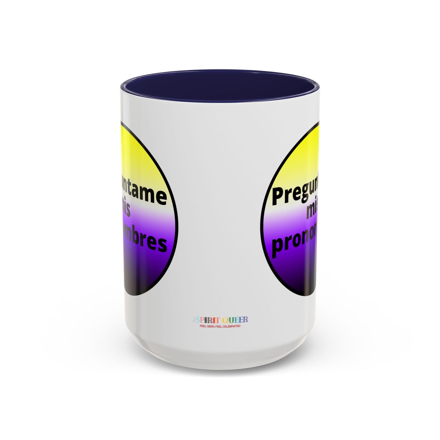 Preguntame mis Pronombres NonBinary Coffee Mug