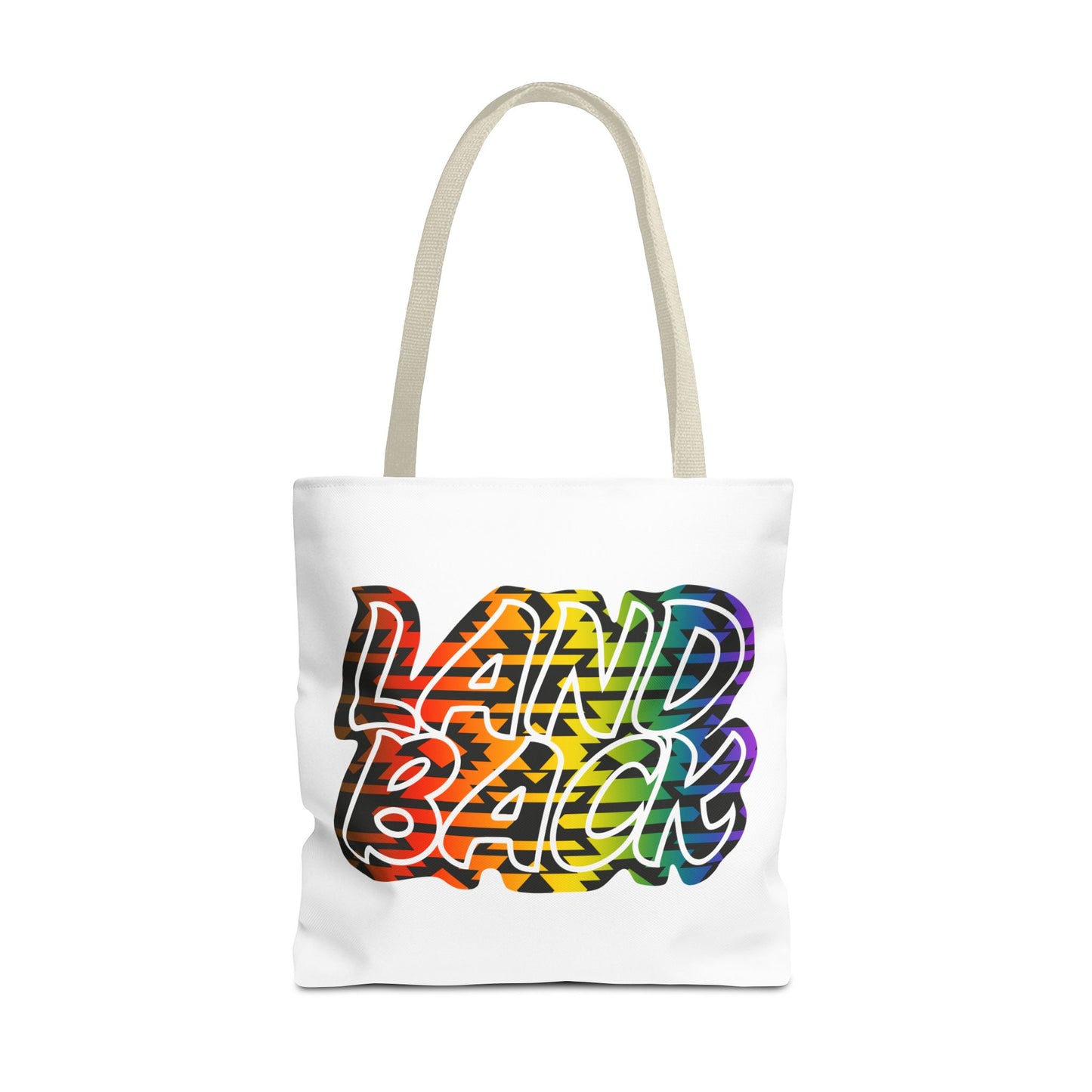 Land Back Motif Tote Bag