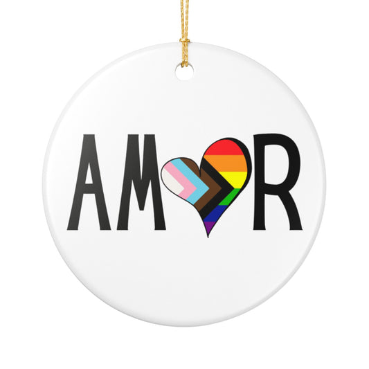 Amor Inclusive Ceramic Ornament