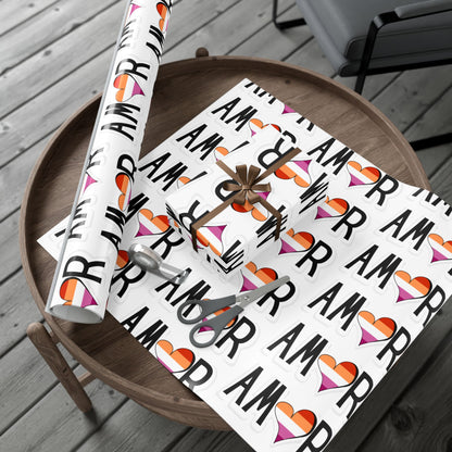 Amor Lesbian Gift Wrap Papers