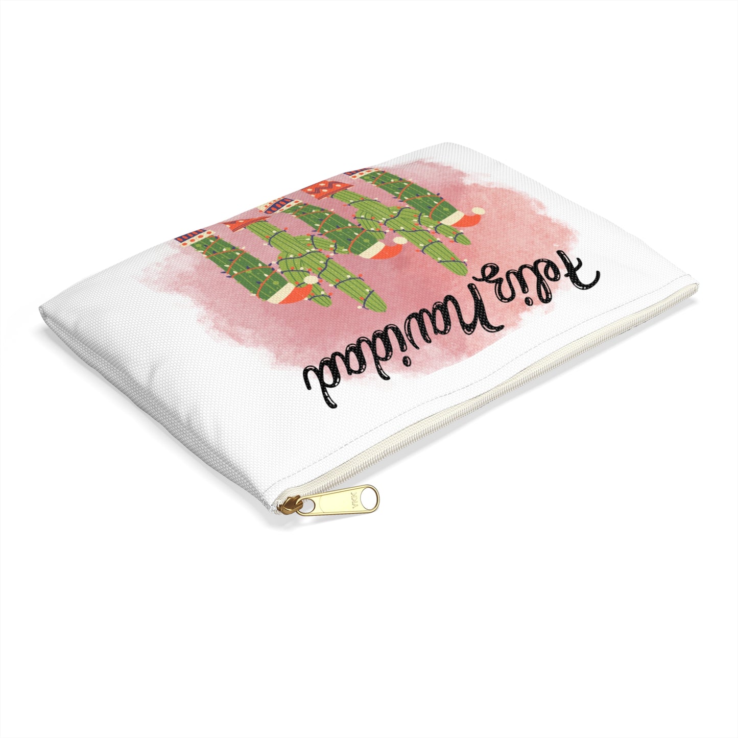 Feliz Navidad Cacti Accessory Pouch