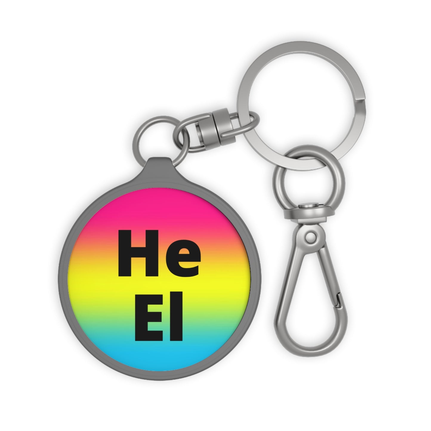 He/El Pan Keyring Tag