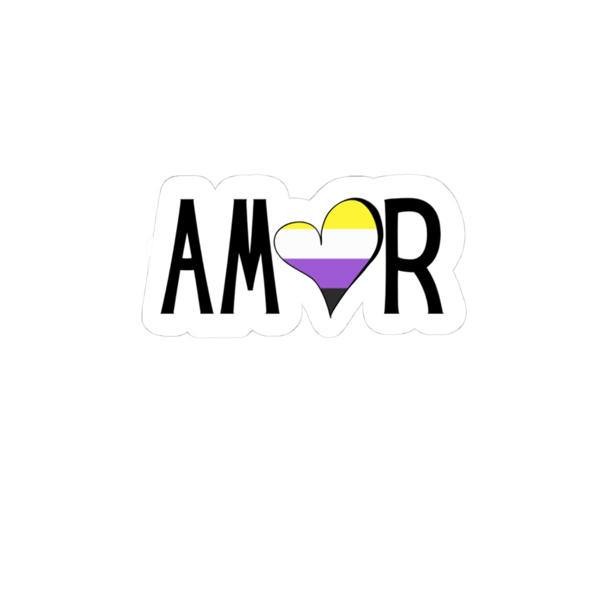 Amor Non Binary Kiss-Cut Stickers