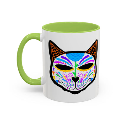 Dia de los Muertos Cat Coffee Mug