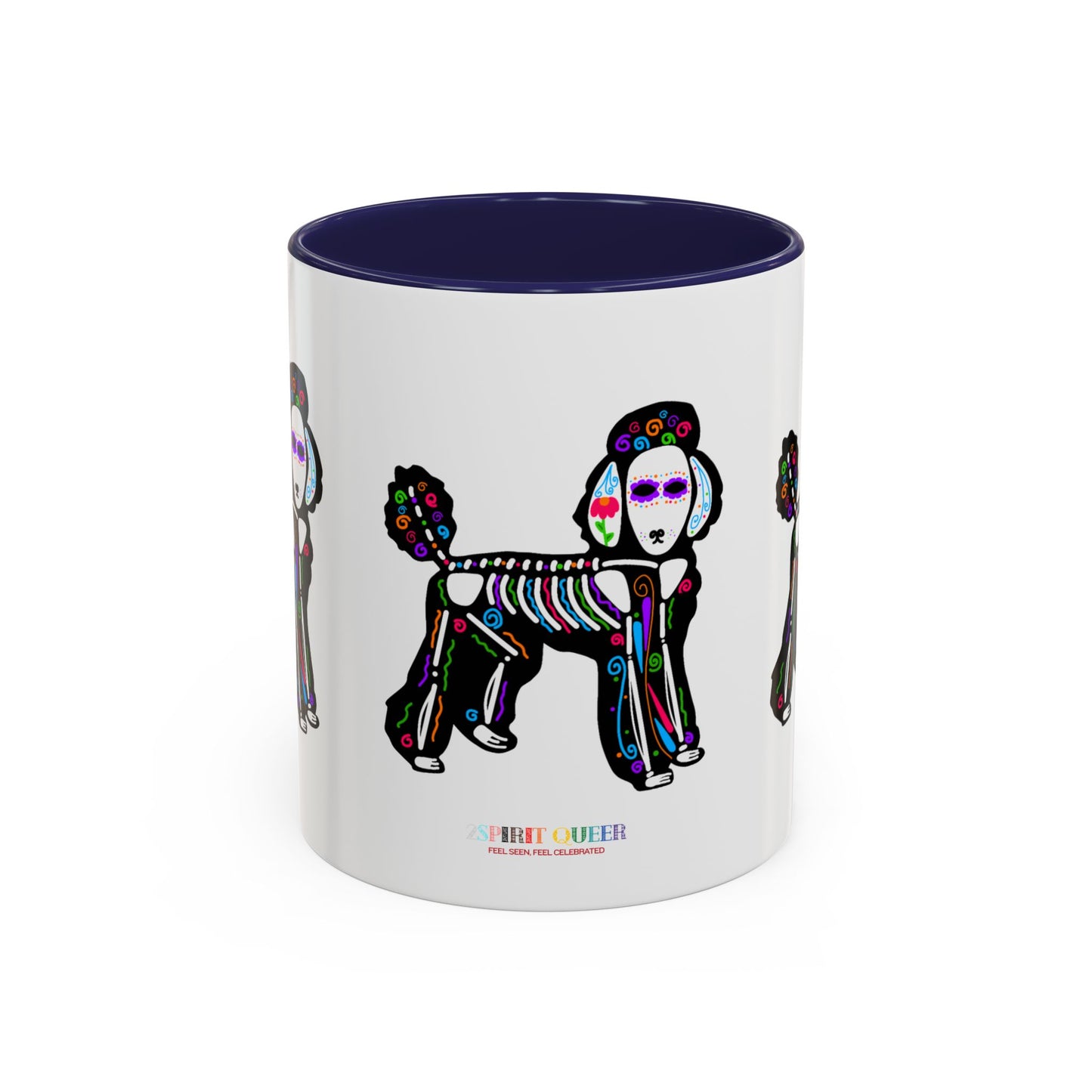Dia de los Muertos Poodle Coffee Mug