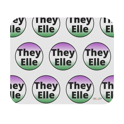 They / Elle - GNC Mouse Pad (Rectangle)