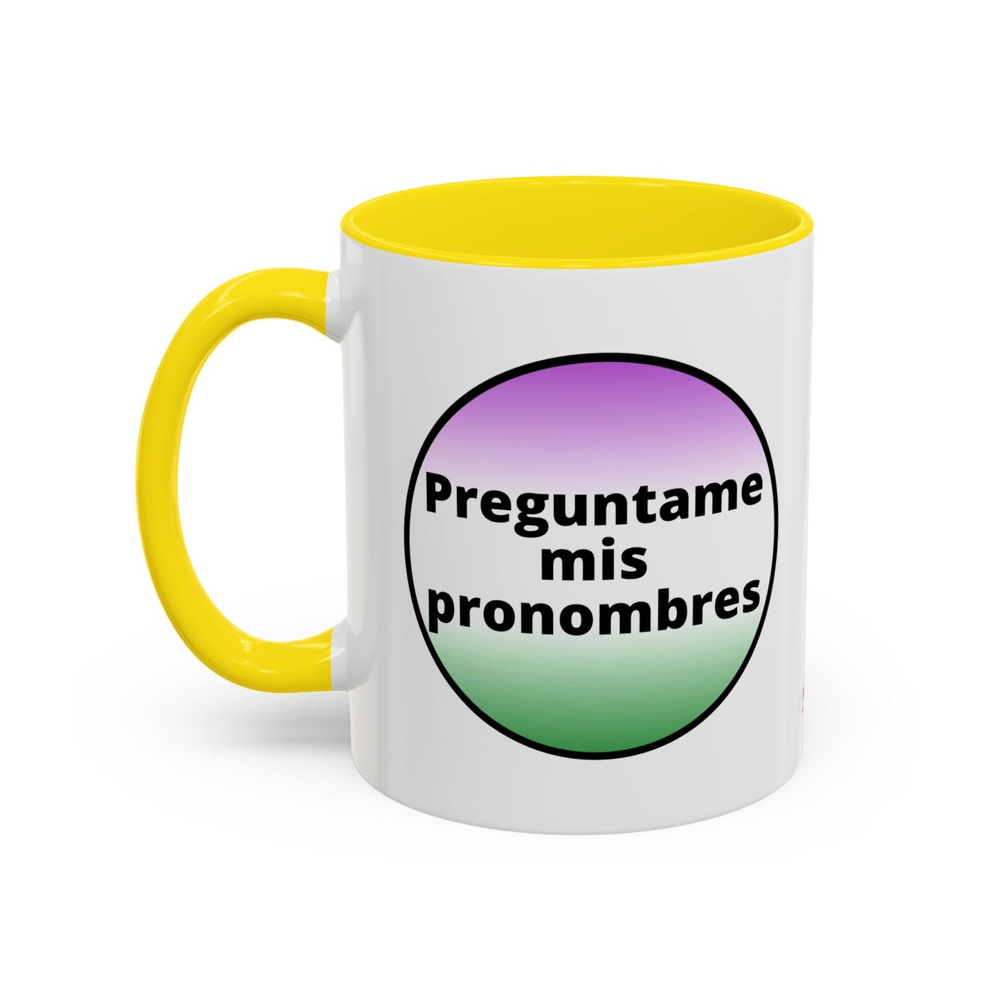 Preguntame mis Pronombres  Gender Non Conforming Coffee Mug