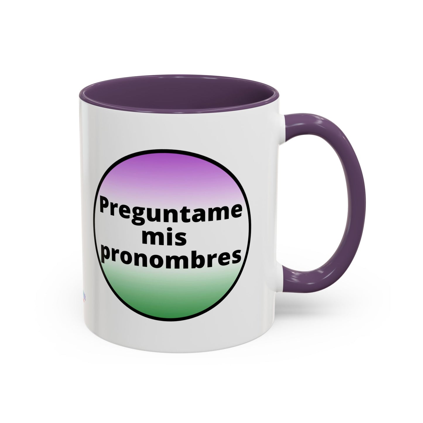 Preguntame mis Pronombres  Gender Non Conforming Coffee Mug