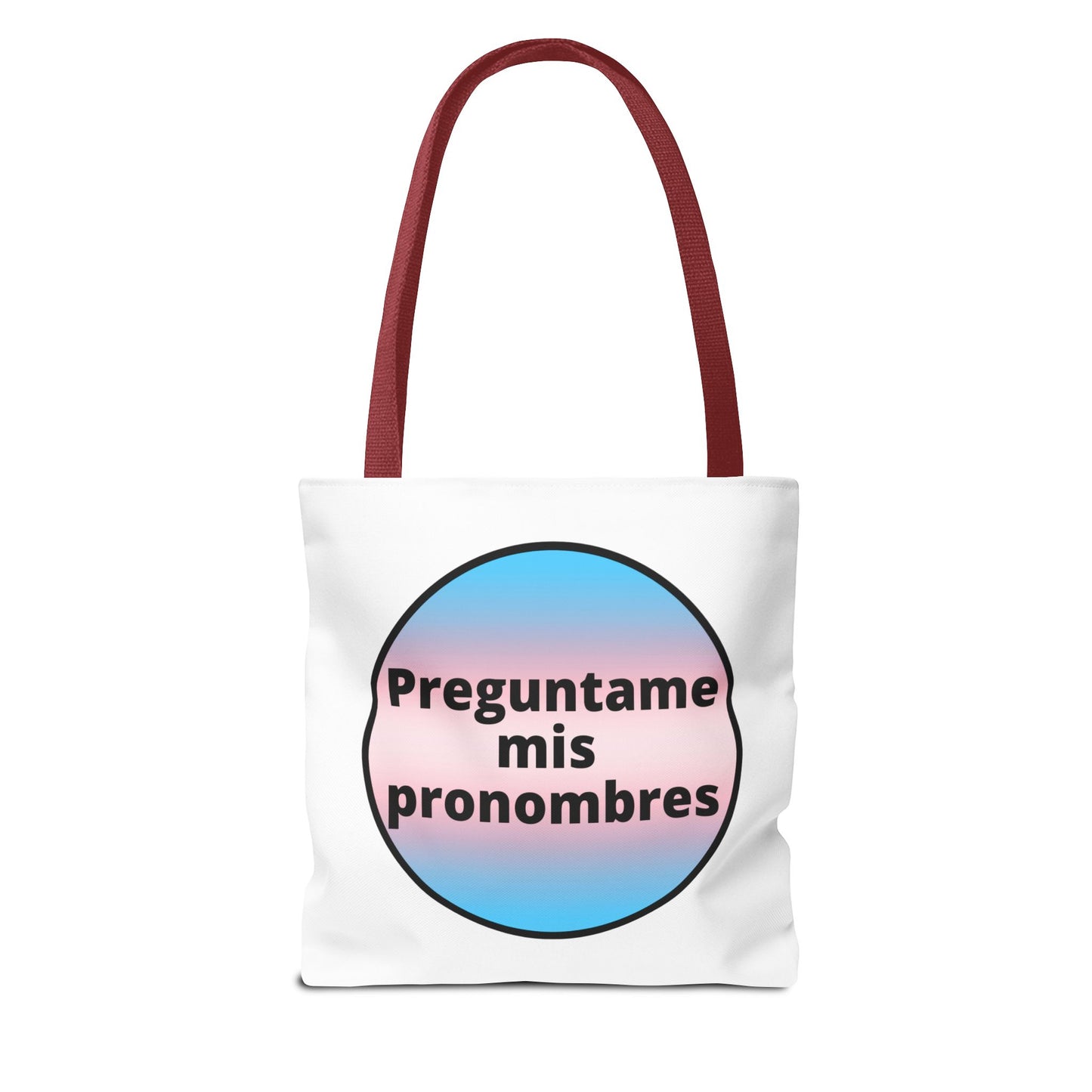Preguntame mis Pronombres Trans Tote Bag