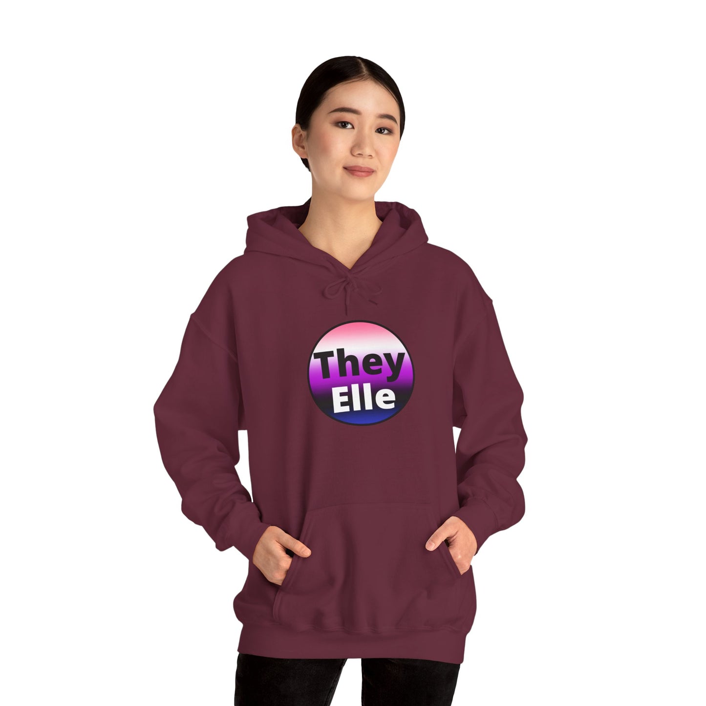 They / Elle Genderfluid Hooded Sweatshirt