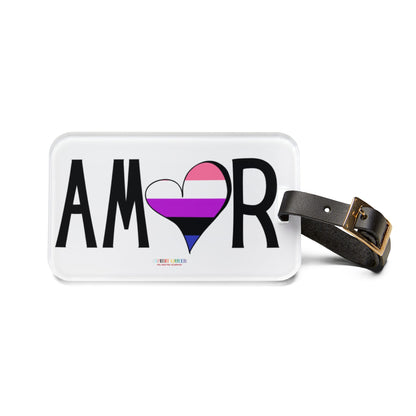 Amor Genderfluid Luggage Tag