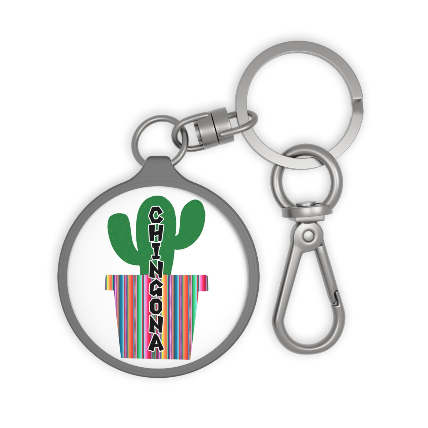 Chingona Cacti Keyring Tag