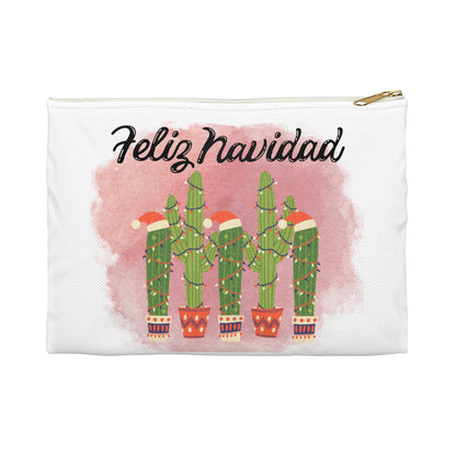 Feliz Navidad Cacti Accessory Pouch