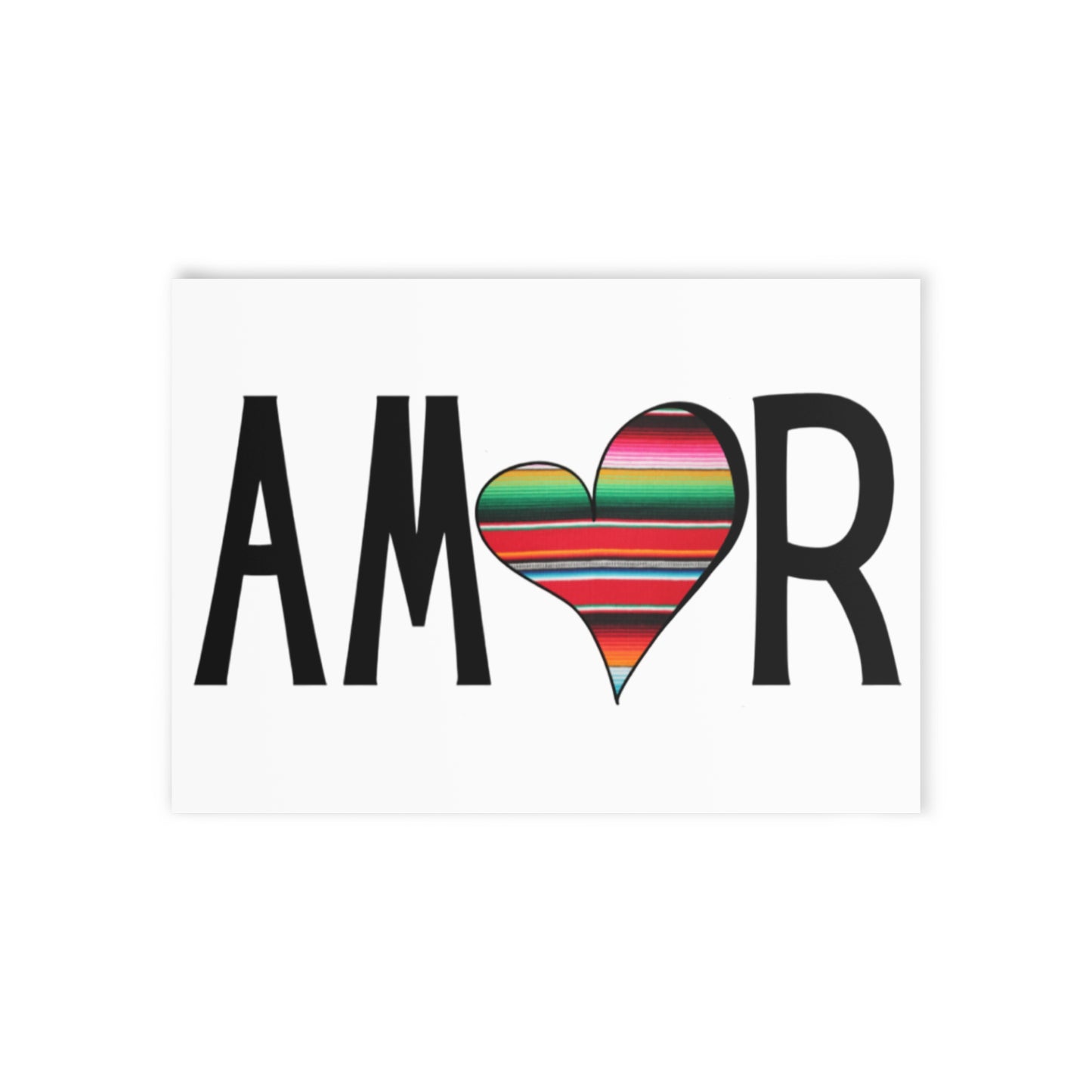 Amor Serape Greeting Cards
