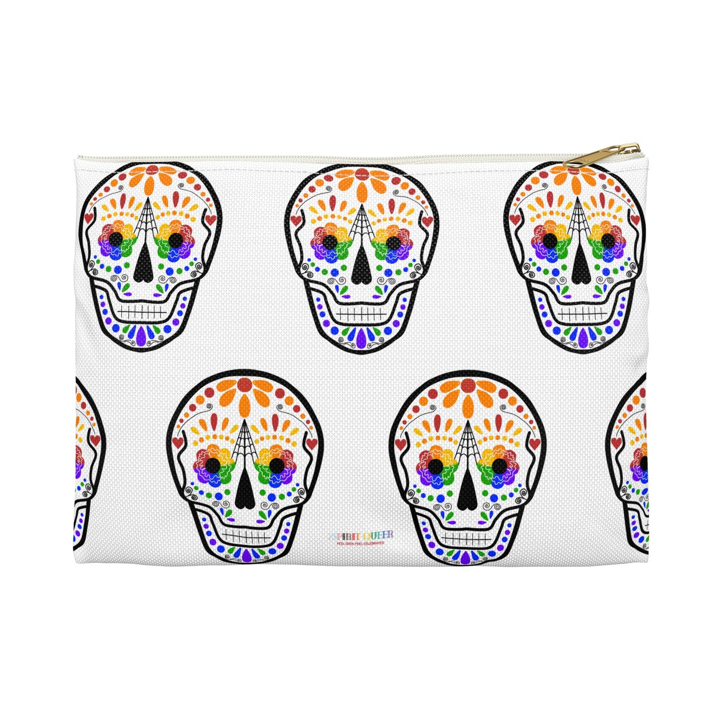 Queer Sugar Skull Accessory Pouch