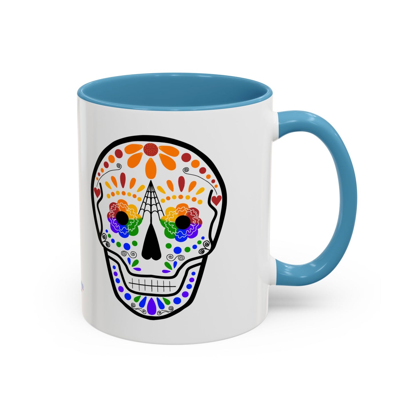 Queer Sugar Skull Accent Coffee Mug